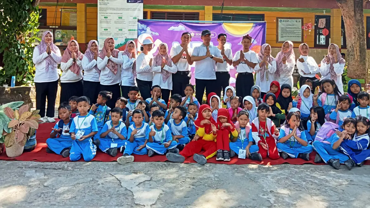 DISAMBUT HANGAT: MPLS tahun ajaran baru 2026/2027 di SDN Pandan, Kecamatan Pacet berlangsung meriah dan penuh makna.