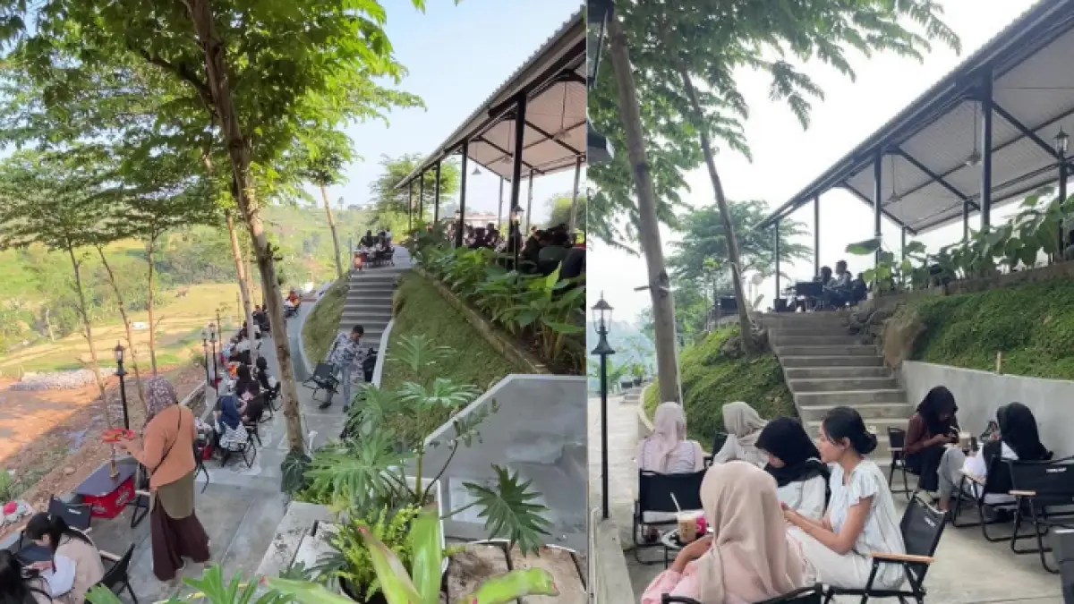 Kafe Batas Desa di Claket Pacet Perluas Area Demi Tampung Pengunjung.