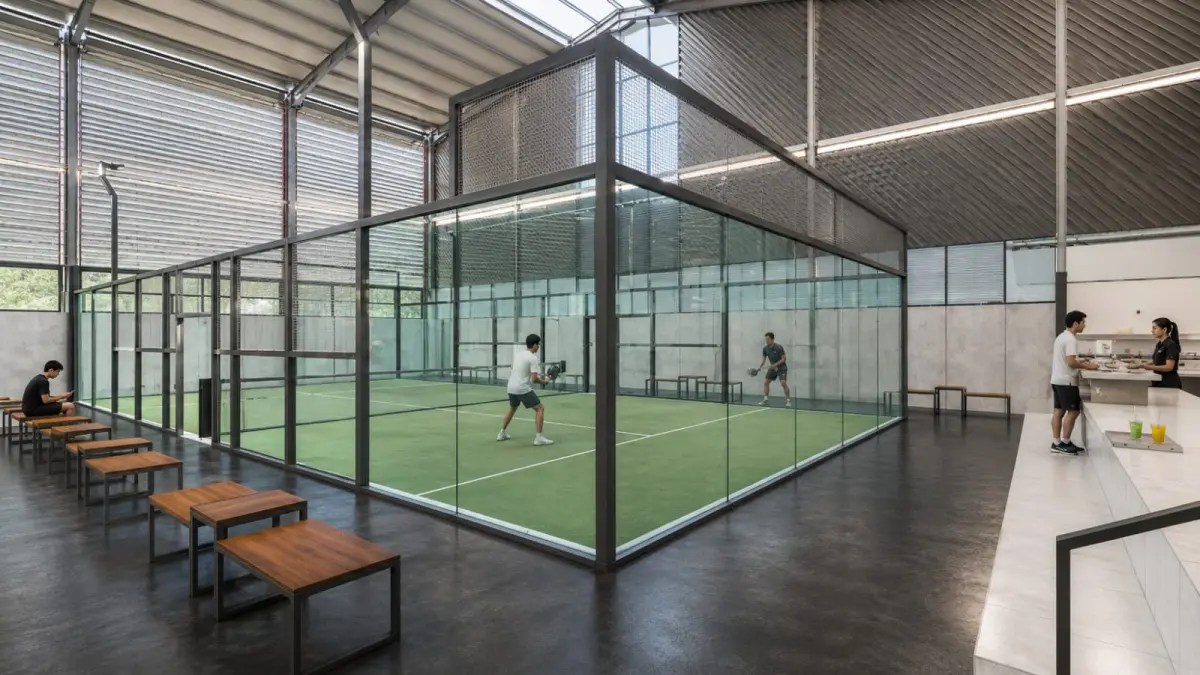 BARU: Pembangunan gedung padel yang akan dirilis bulan Agustus 2026 mendatang.