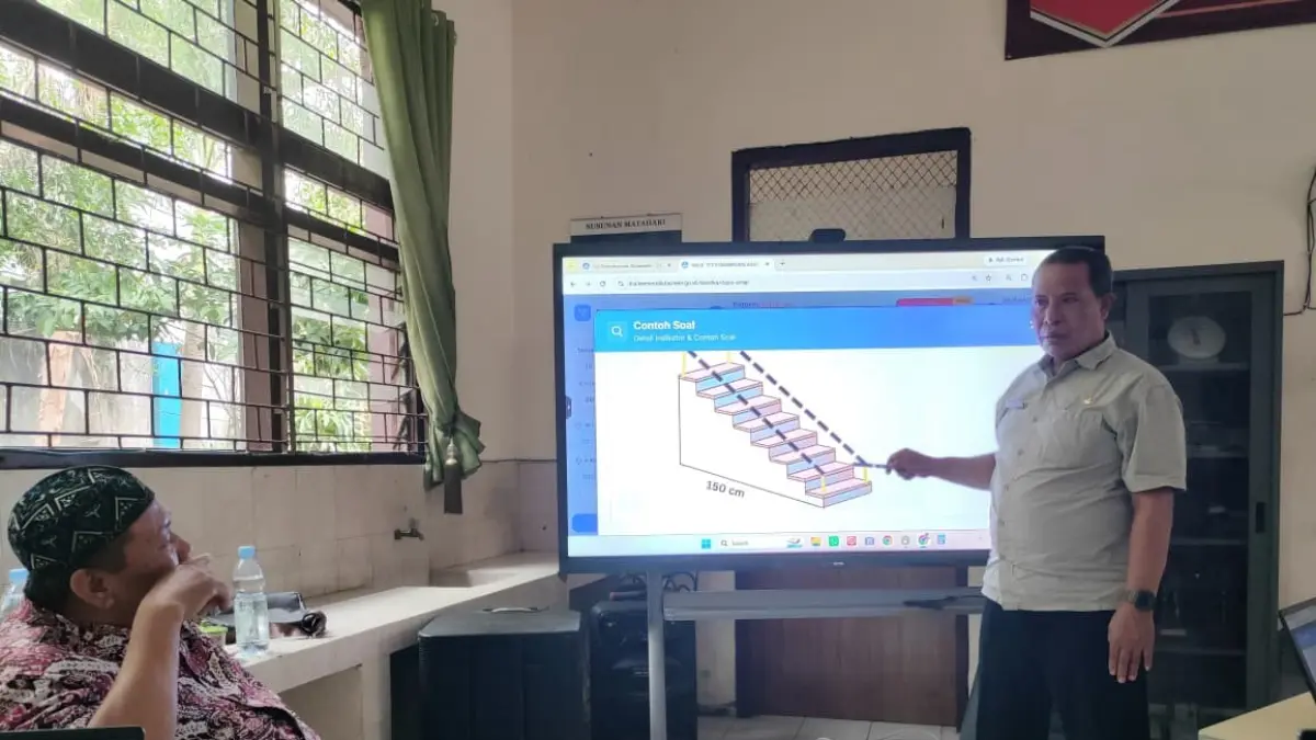 PRODUKTIF: Pendampingan dan Litnum berbasis TKA oleh TPMPS bersama pengawas pembina di SMPN 3 Mojokerto.
