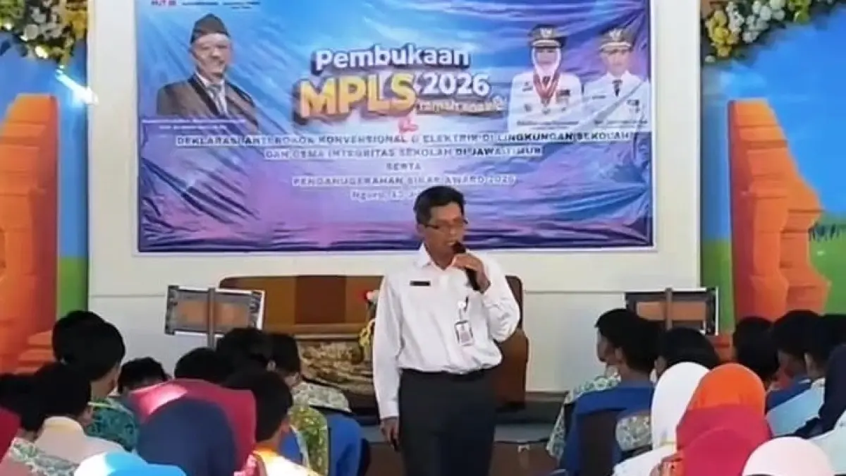 PENGENALAN: Peserta didik baru SMAN 1 Ngoro dibekali pemaparan untuk memahami sistem pembelajaran.