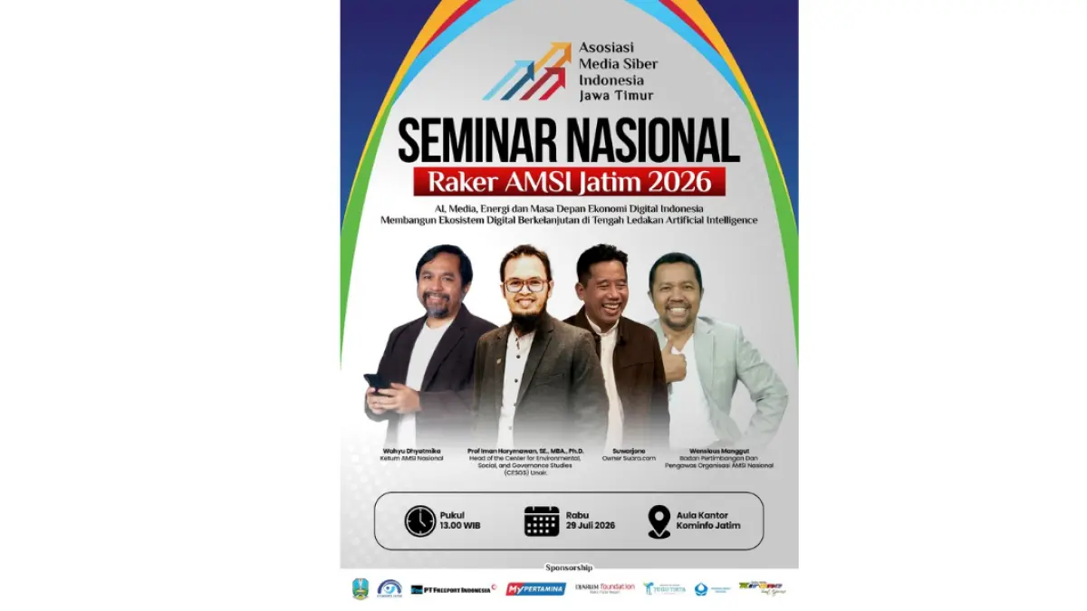 AMSI Jatim akan menggelar rapat kerja di Aula Kominfo Jatim pada Rabu (29/7). 