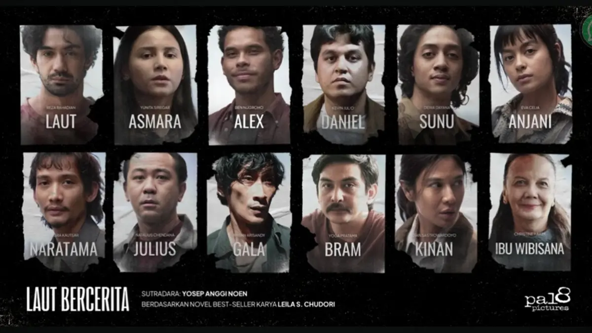 Jajaran aktor papan atas Indonesia siap memerankan film Laut Bercerita, yang akan tayang pada Oktober 2026.