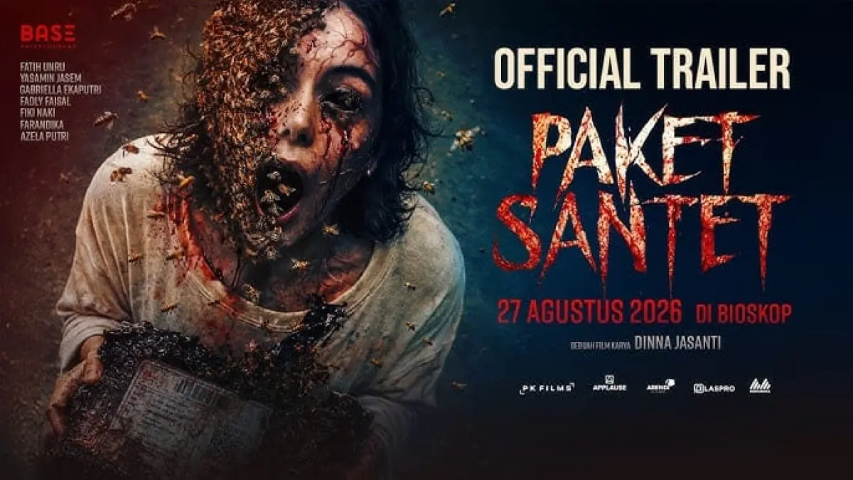 Jangan asal buka kiriman paket! Poster trailer resmi film Paket Santet akan tayang pada 27 Agustus 2026 di seluruh bioskop Indonesia.
