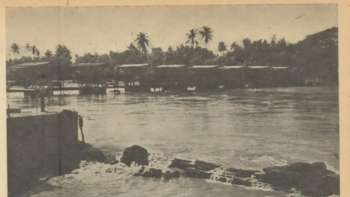 SABOTASE: Kanal yang mengalirkan air ke Sungai Porong Sidoarjo dirusak oleh para pejuang agar terjadi banjir di daerah yang dikuasai Belanda di masa revolusi Kemerdekaan RI.