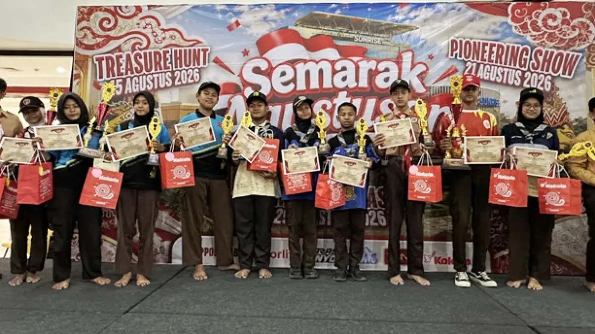 JUARA: Para pemenang berkesempatan mendapatkan piala dan piagam penghargaan dalam acara Sunrise Pioneering Show 2026.