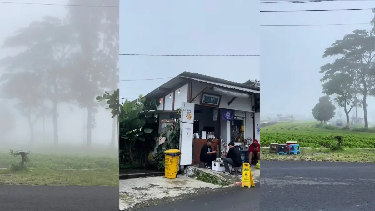 Bukan Kedai Kopi Biasa! Rasakan Sensasi Ngopi Syahdu Ditemani Kabut Tipis di Janji Joni Pacet