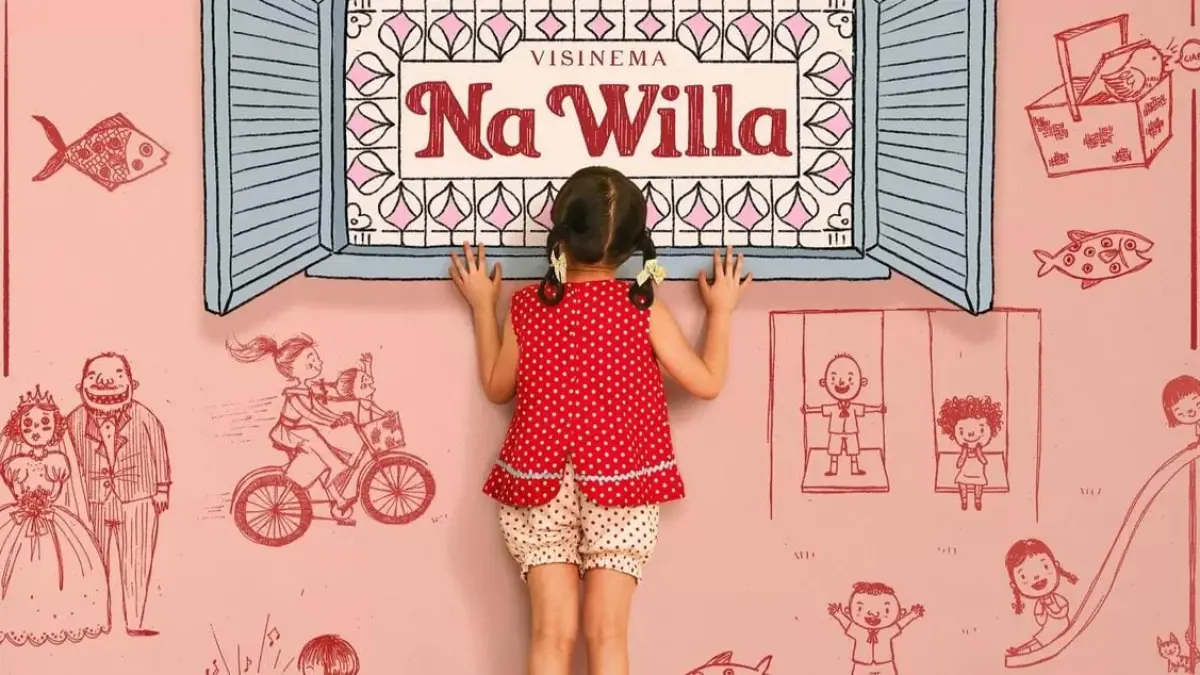 Mengintip Gerbang Imajinasi Masa Kecil dari Balik Jendela Rumah Lewat Pesan Kasih Sayang dalam Poster Na Willa.