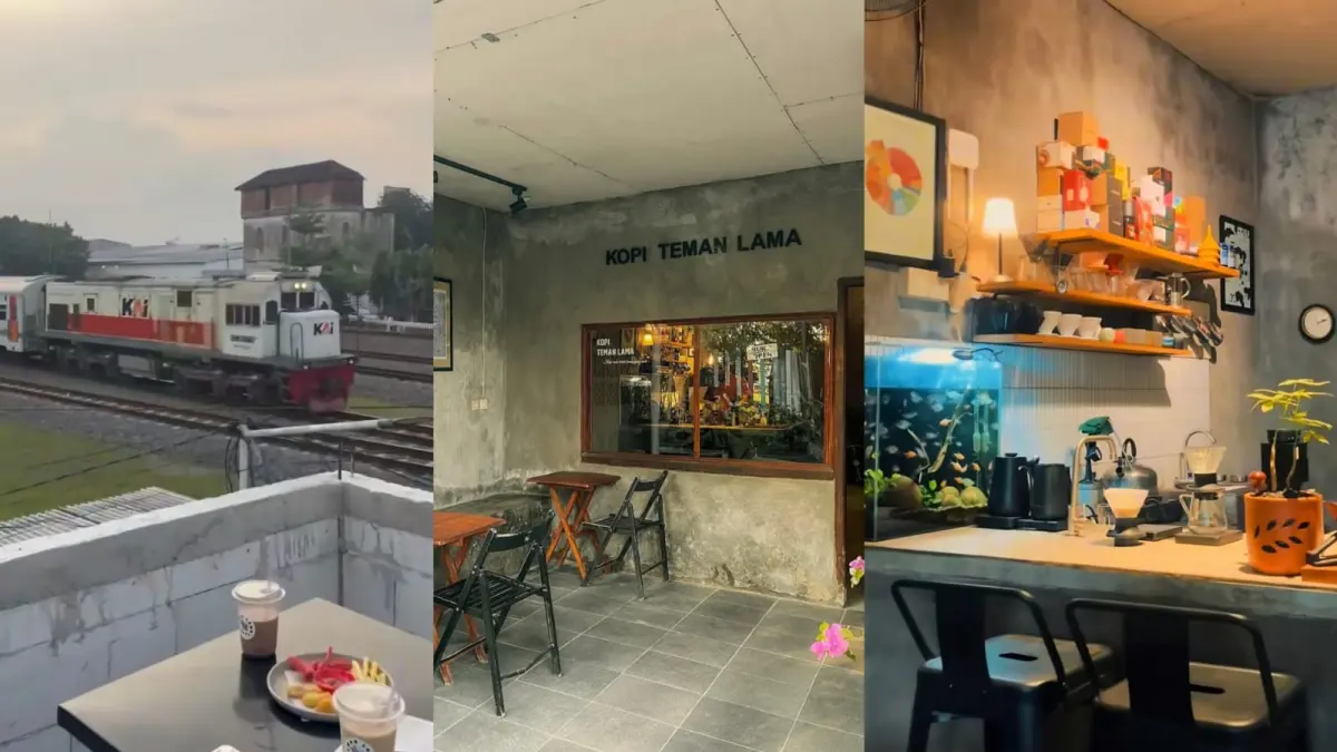 Mengintip Pesona Kopi Teman Lama Mojokerto Spot Rooftop Unik yang Menyajikan Pemandangan Kereta Melintas dan Cita Rasa Kopi Pilihan.