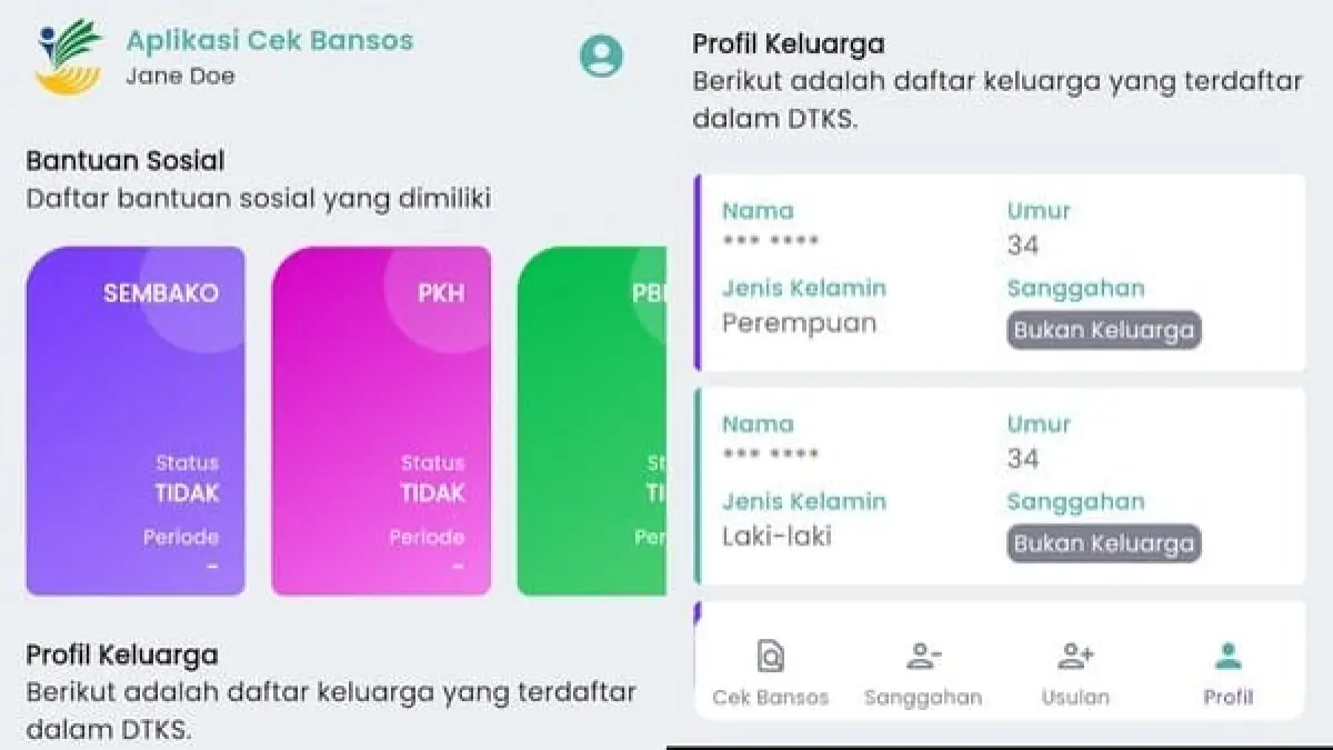 cek penerima bansos secara online melalui laman resmi (Detik Sumbagsel)