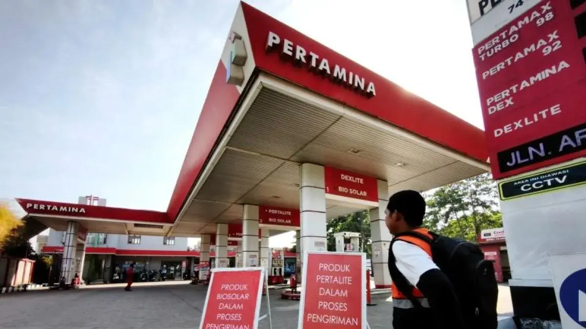 kondisi dari SPBU yang kehabisan stok BBM (foto: antaranews.com)