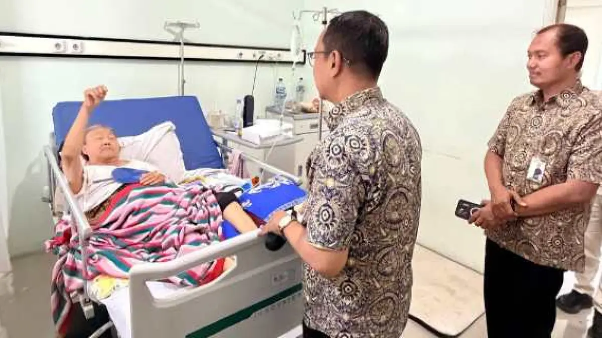 Kepala BPJS Kesehatan Cabang Mojokerto, Titus Sri Hardianto, saat melakukan kegiatan SIBLING (Supervisi, Buktikan dan Lihat Langsung) pada Rabu (9/9) di RSU PKU Muhammadiyah Mojoagung.