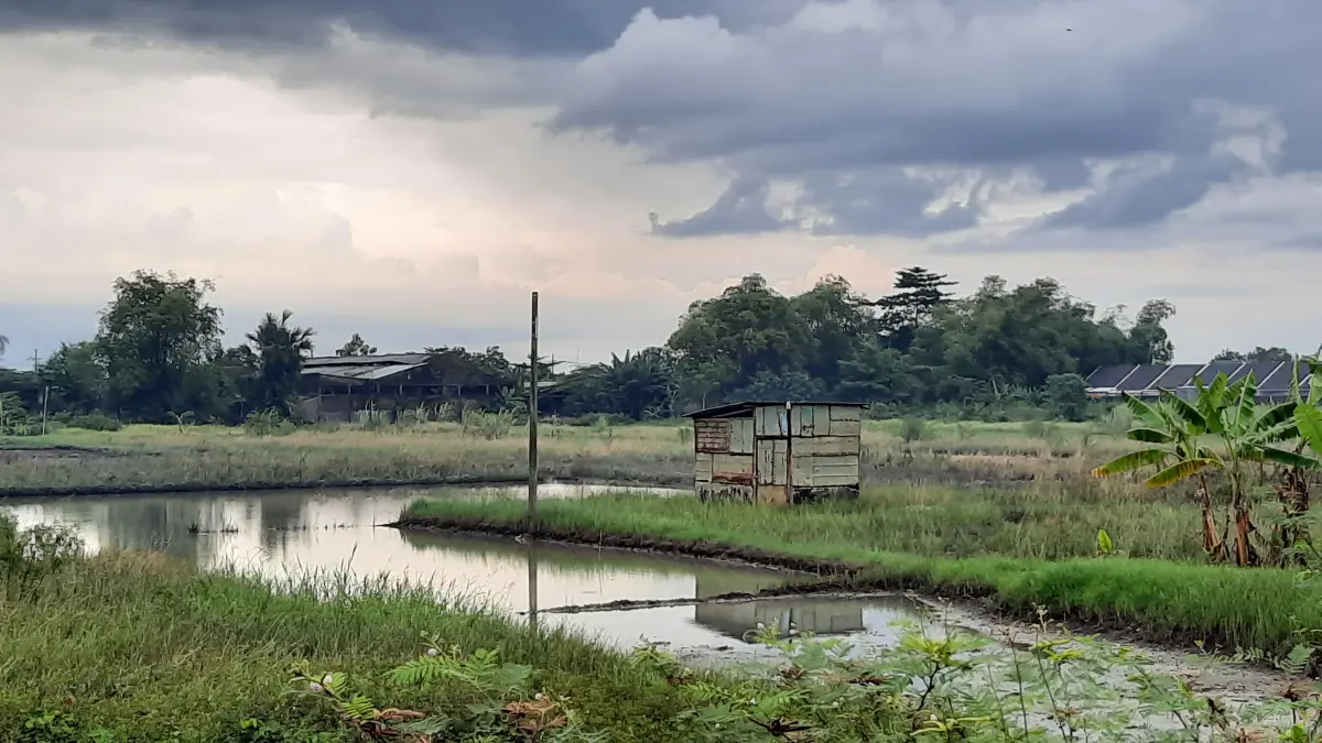 DIEKSPLORASI:&nbsp;Sumur pengeboran yodium di Dusun Bekucuk, Desa Tempuran, Kecamatan Sooko yang menjadi titik pengeboran untuk mengambil yodium. (Rizal/JPRM)