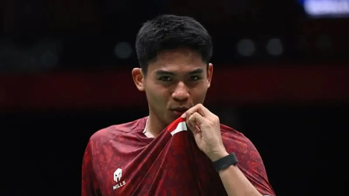 Moh. Zaki Ubaidillah pebulu tangkis tunggal Indonesia pada Asian Games 2026 (Foto: antaranews.com)