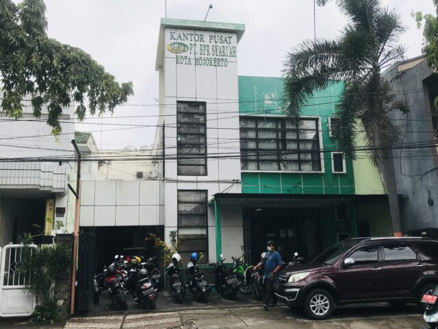 Kantor BPRS Kota Mojokerto di Jalan Mojopahit Kota Mojokerto.