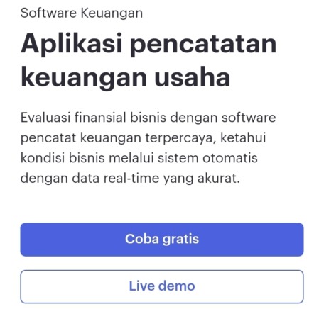 Aplikasi laporan keuangan berbasis android.