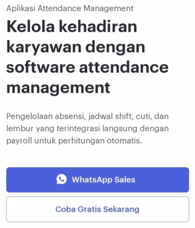Ilustrasi aplikasi Aplikasi Attendance Management untuk Perusahaan