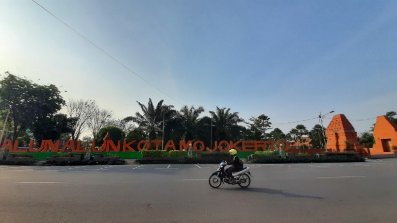 INFRASTRUKTUR: Alun-Alun Kota Mojokerto tahun ini bakal digulirkan tiga paket proyek fisik sekaligus.