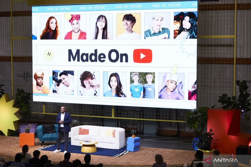 Perhelatan acara Made on YouTube yang pertama di Los Angeles, California, AS, Rabu (21/9/2022). (ANTARA/HO/YouTube)
