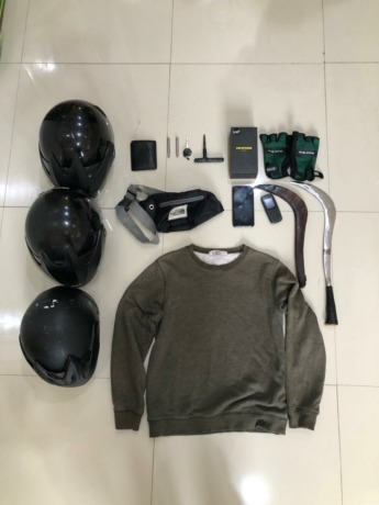 SARANA AKSI: Sejumlah barang bukti kasus pencurian motor yang diamankan polisi dari tangan pelaku. (dok Satreskrim Polres Mojokerto Kota for JPRM)