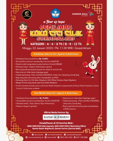 Pemilihan Koko-Cici Cilik 2023