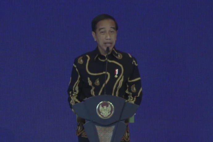 Tangkapan layar - Presiden Joko Widodo. (ANTARA/Gilang Galiartha)