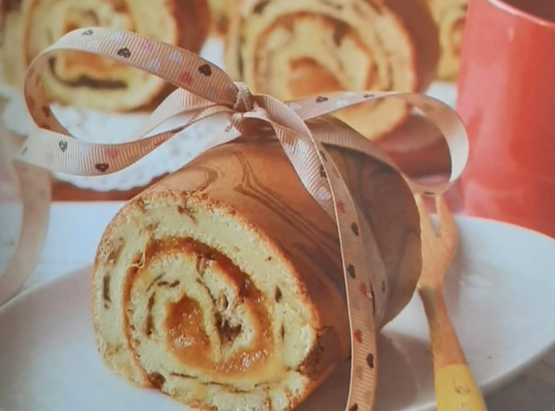 Marble Chiffon Roll Cake karya SMKN 2 Mojokerto. (dok SMKN 2 Mojokerto for JPRM)