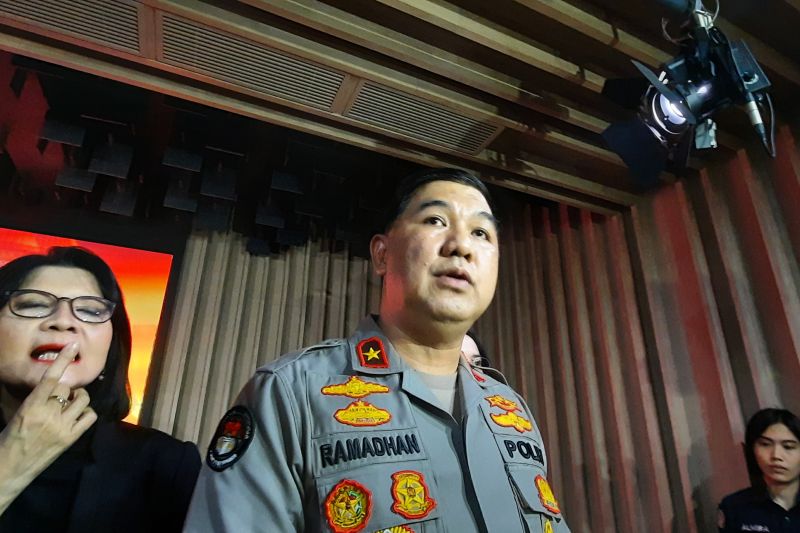 Kepala Biro Penerangan Masyarakat (Karo Penmas) Divisi Humas Polri Brigjen Pol. Ahmad Ramadhan, Kamis (25/5/2023). ANTARA/Laily Rahmawaty