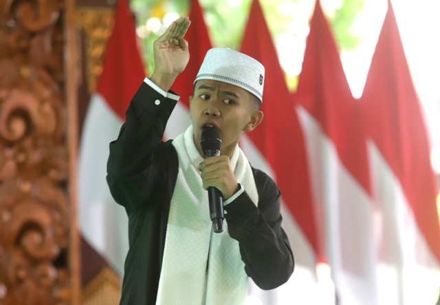 LUGAS: M. Pandu Suryo Wibisono, juara dua Pildarama JPRM Piala Bupati 2023 saat tampil, beberapa waktu lalu. (Sofan Kurniawan/JPRM)