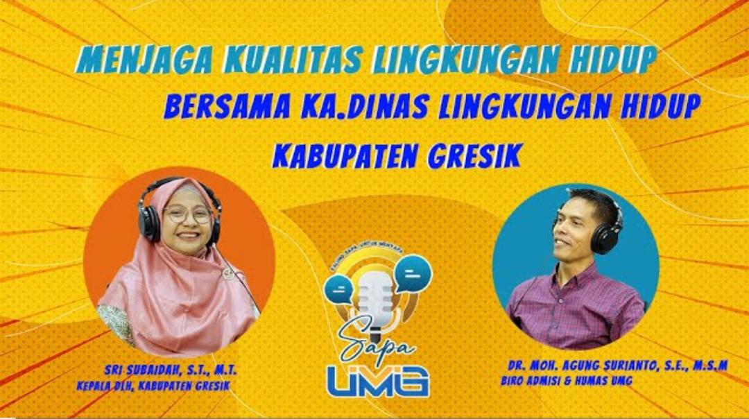 BINCANG SANTAI : Universitas Muhammadiyah Gresik (UMG)  menggelar Podcast di ruang podcast Kampus I UMG pada Tanggal 8 Juni 2023. (Ist/Radar Gresik)