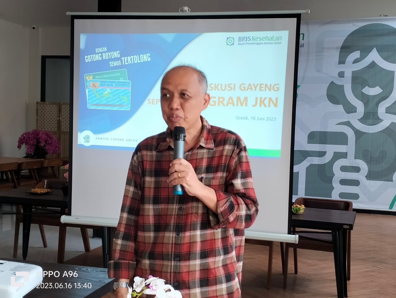 Janoe Tegoeh Prasetijo Kepala BPJS Kesehatan Gresik (riri/radar gresik)