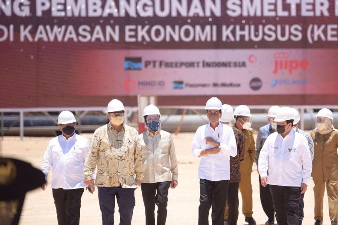 TINJAU PROYEK: Presiden RI Joko Widodo hari ini dijadwalkan datang ke Gresik untuk meninjau progres Smelter PT Freeport Indonesia.