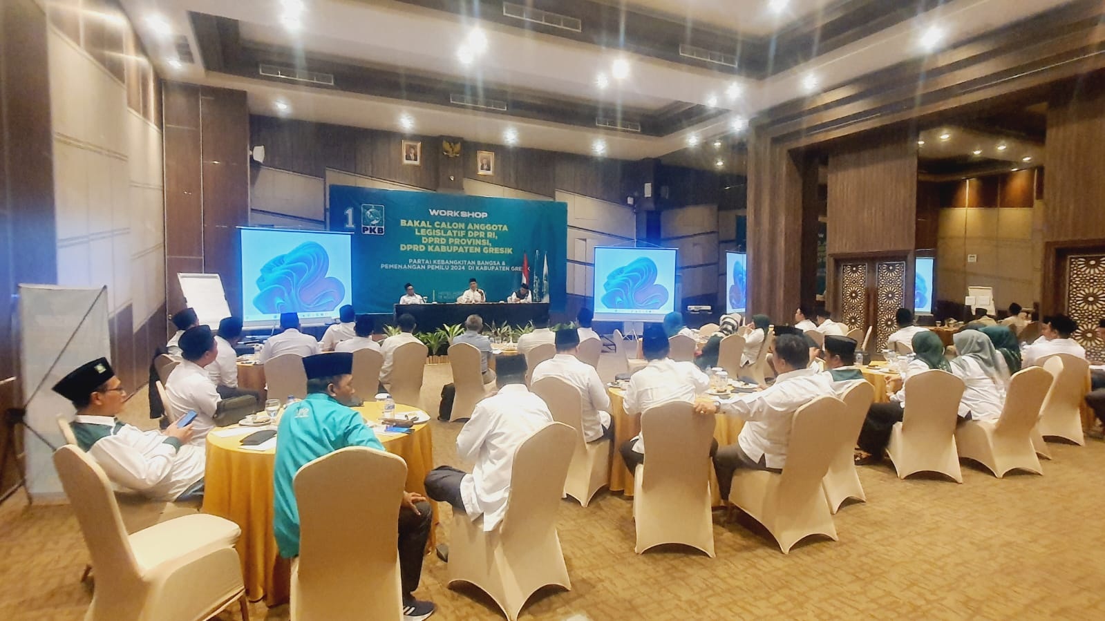 KONSOLIDASI: DPC PKB Gresik menggelar workshop pemenangan Pemilu 2024, kemarin (14/8).