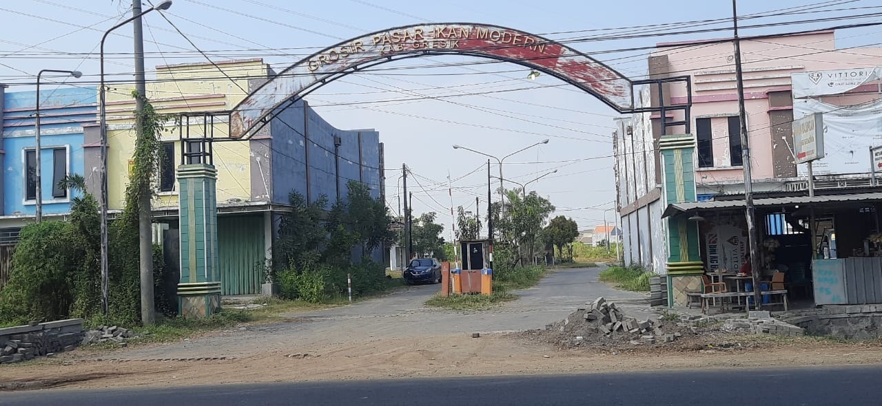 SEPI: Kondisi Pasar Ikan Modern sejak awal dibangun hingga kini terlihat sepi aktivitas.