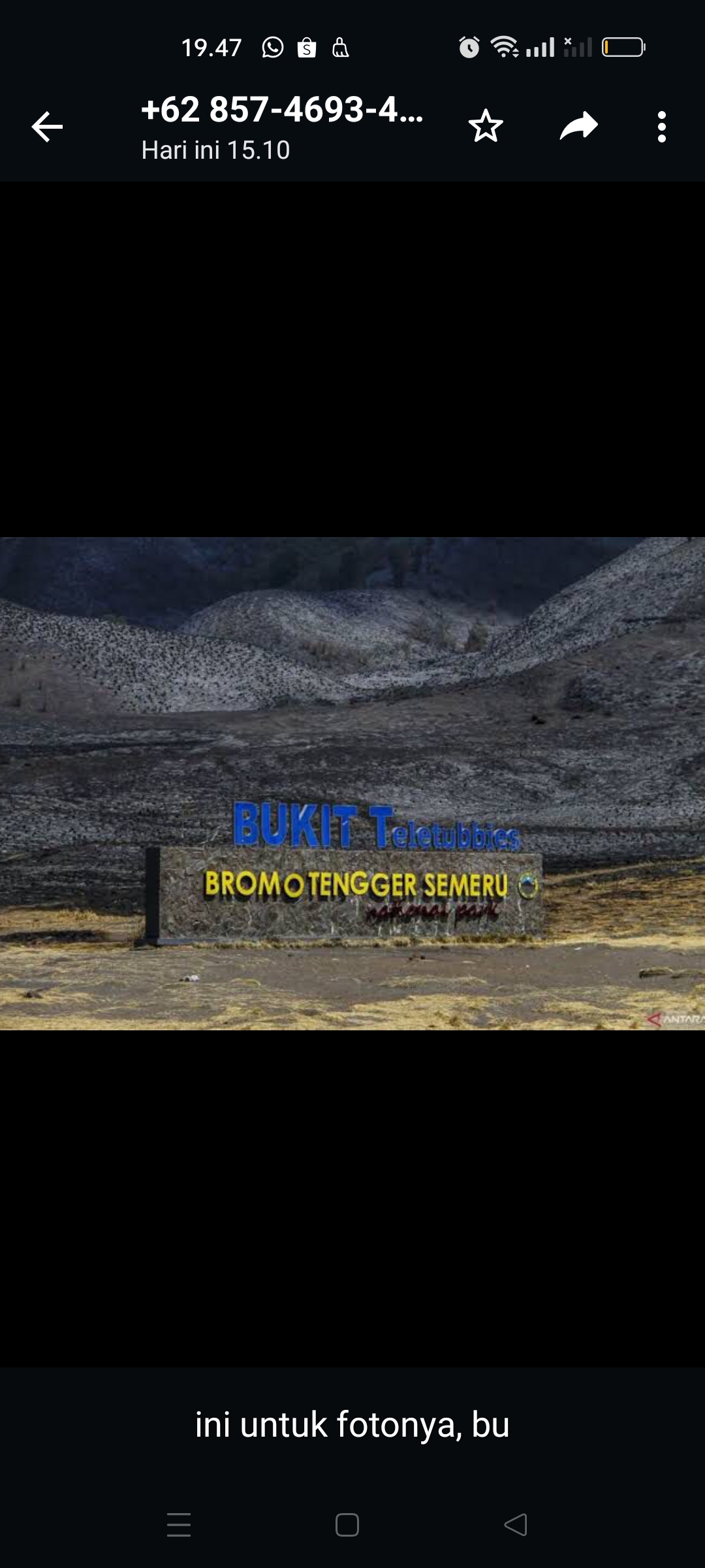 Wisata Bromo kembali dibuka dengan keadaan bukit teletubbies yang gundul dan hangus terbakar