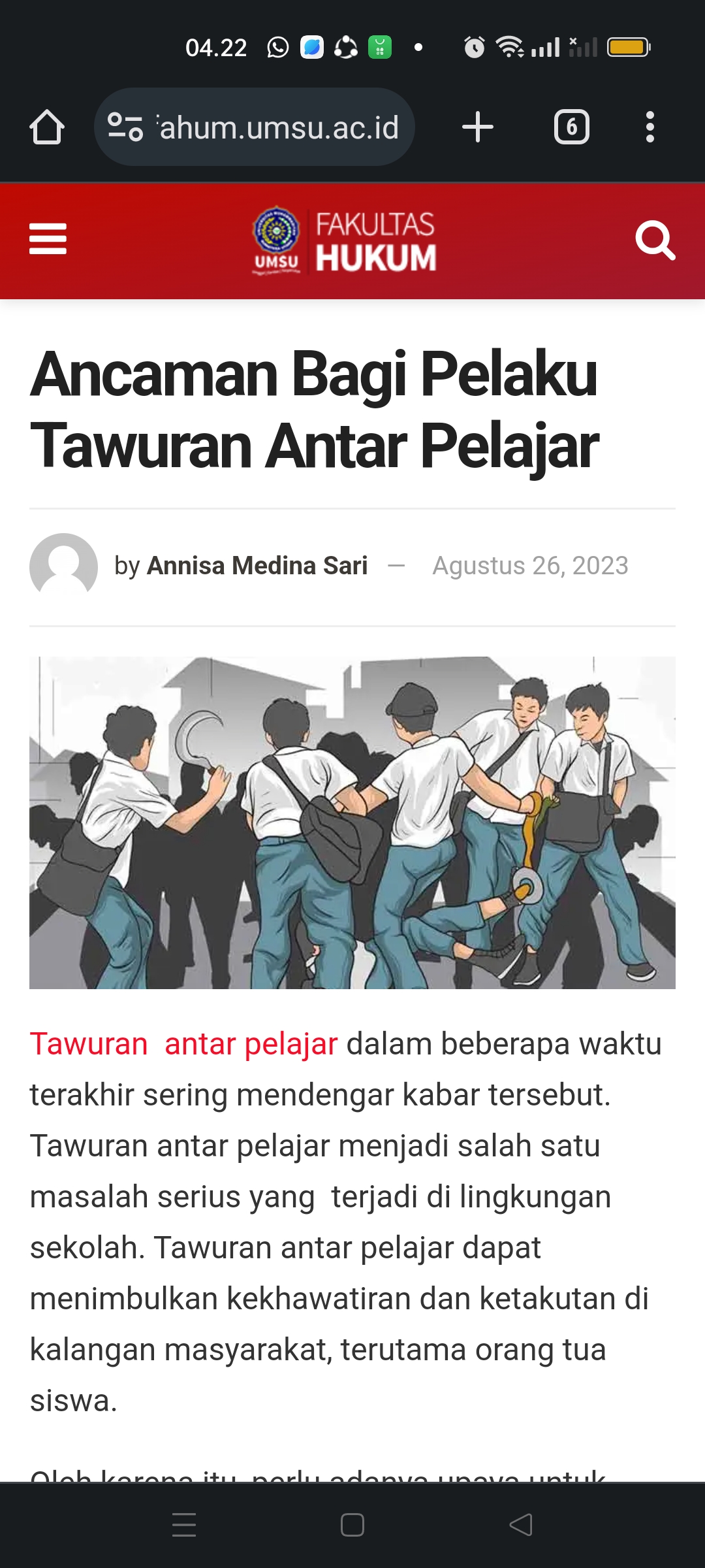 Ilustrasi Pengeroyokan dan Penganiayaan