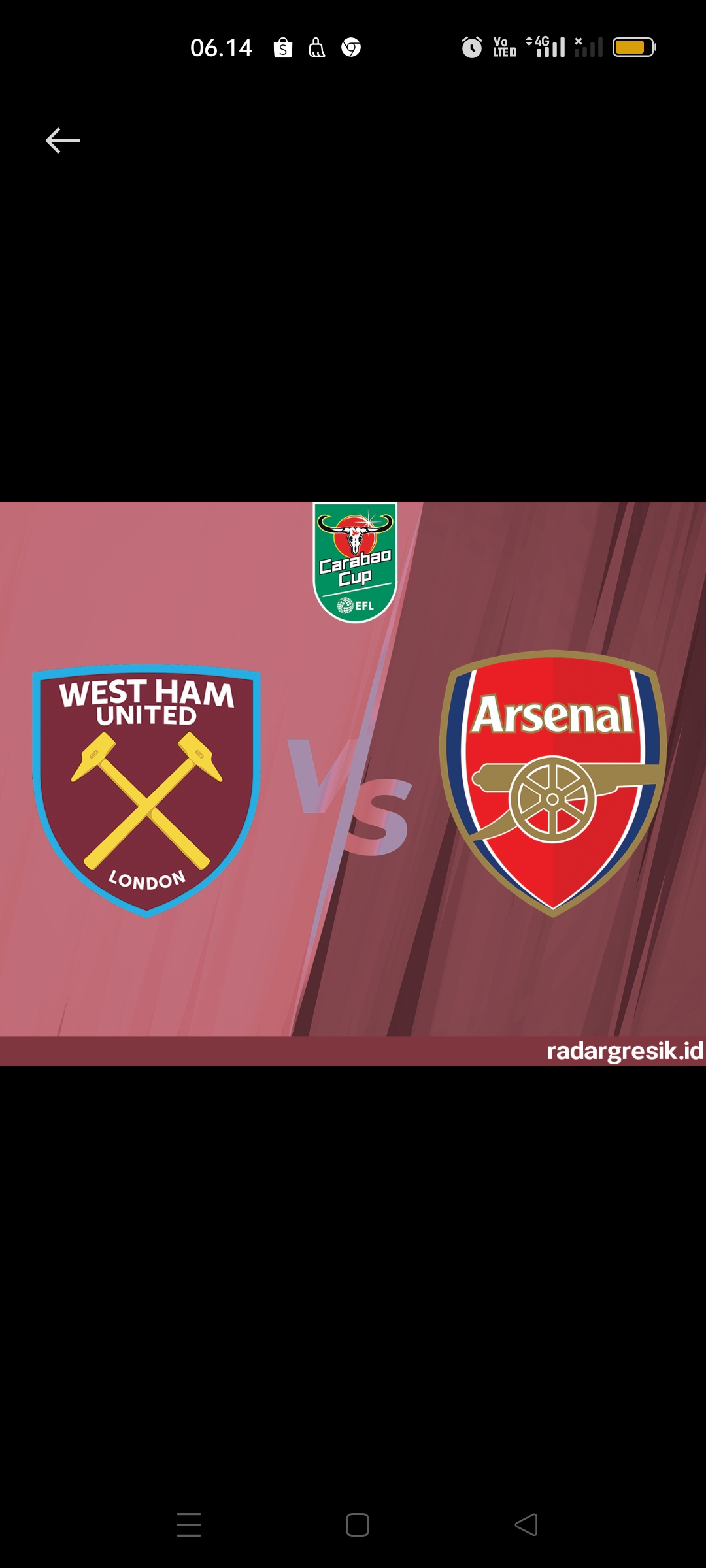 West Ham United kalahkan Arsenal di perempat final Carabaou 2023