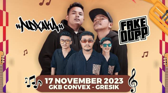 Ndx Axa dan Fake Dupp akan memeriahkan Pasar Rakyat Gresik Jadul 2023 yang akan digelar pada 11 hingga 19 November di GKB Convex, Gresik.