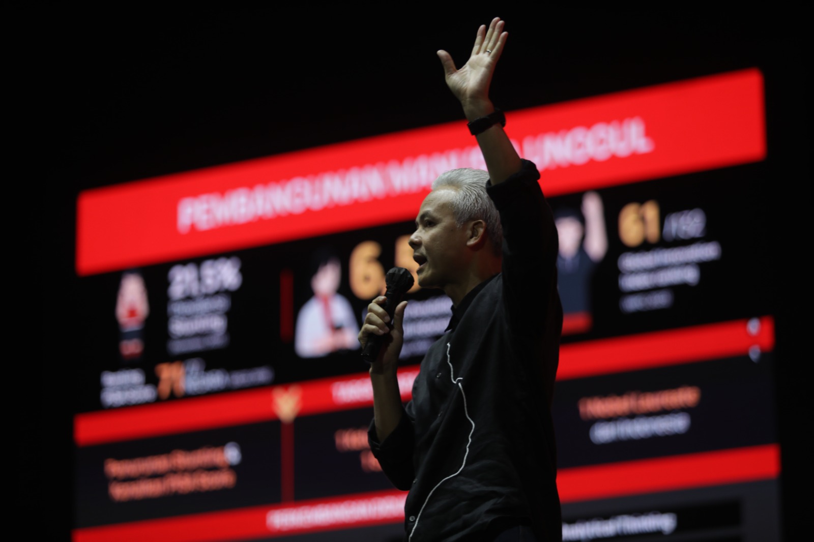 MEMBAWA HARAPAN: Ganjar Pranowo hadir dalam acara Future Heroes yang digelar oleh Full Gospel Business Men