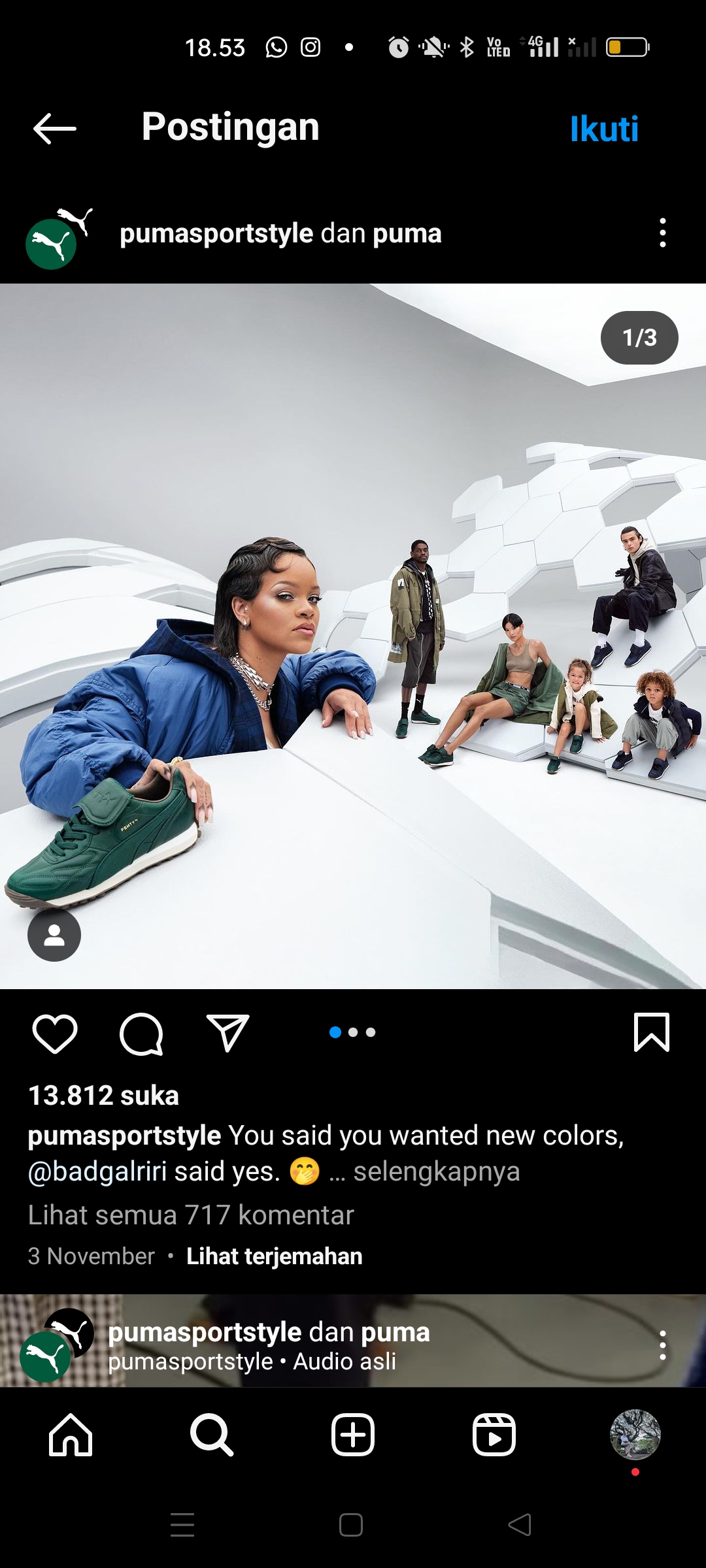 Instagram Puma