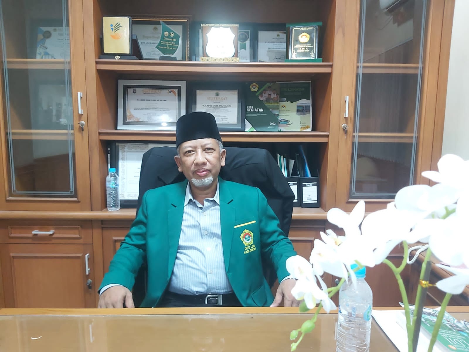 Ketua Dewan Pimpinan Daerah (DPD) Lembaga Dakwah Islam Indonesia (LDII) Kabupaten Gresik KH Abdul Muis Zuhry