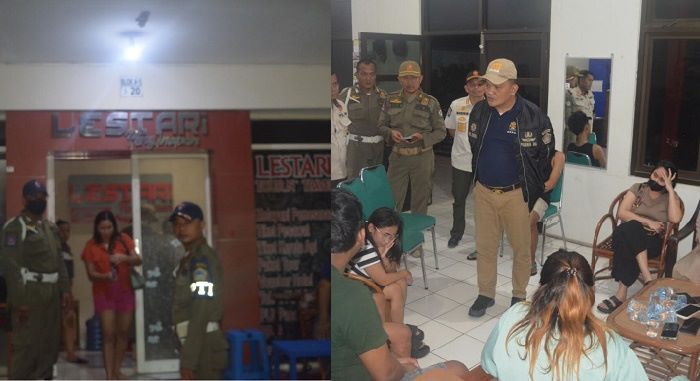 DIGEREBEK: Homestay bernama Lestari di kawasan kompleks ruko di depan Kantor Pemkab Gresik, Jumat (19/1).