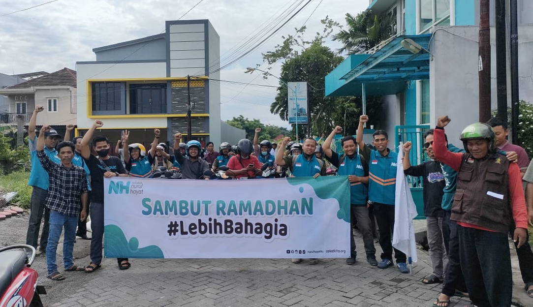Sambut Ramadan : BAZ Nurul Hayat Bagikan ribuan paket sembako untuk janda dan duafa.