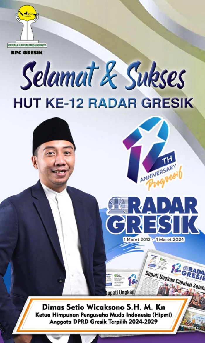 Ketua HIPMI Gresik Dimas Setio Wicaksono