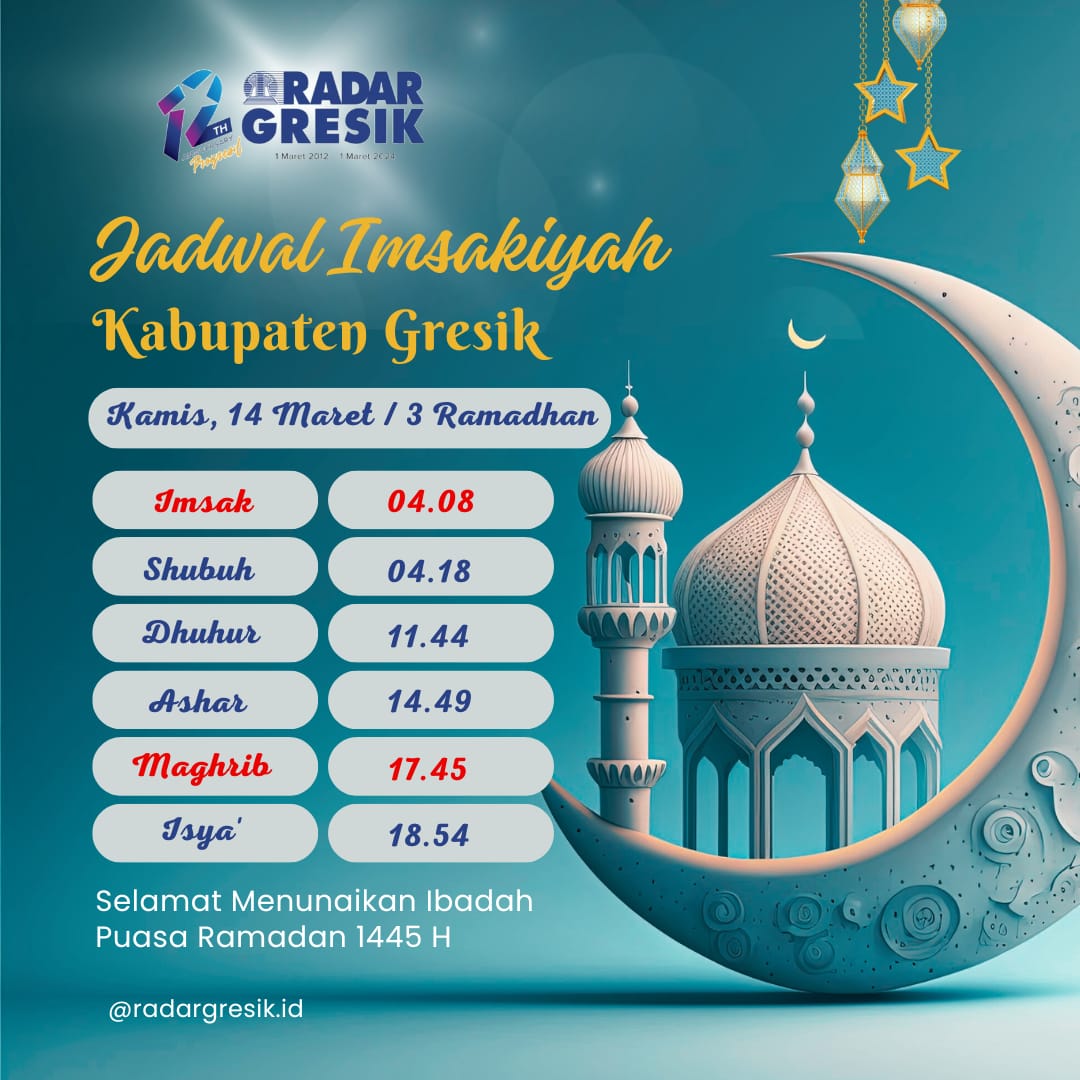 Jadwal imsakiyah dan buka puasa tanggal 14 Maret 2023