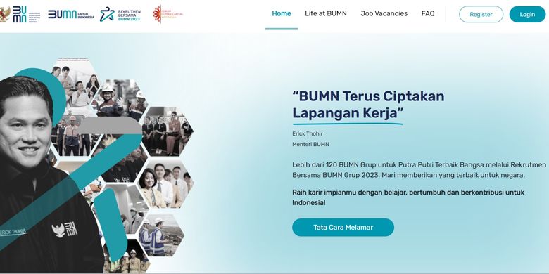 Rekrutmen Bersama BUMN 2024 telah dibuka.