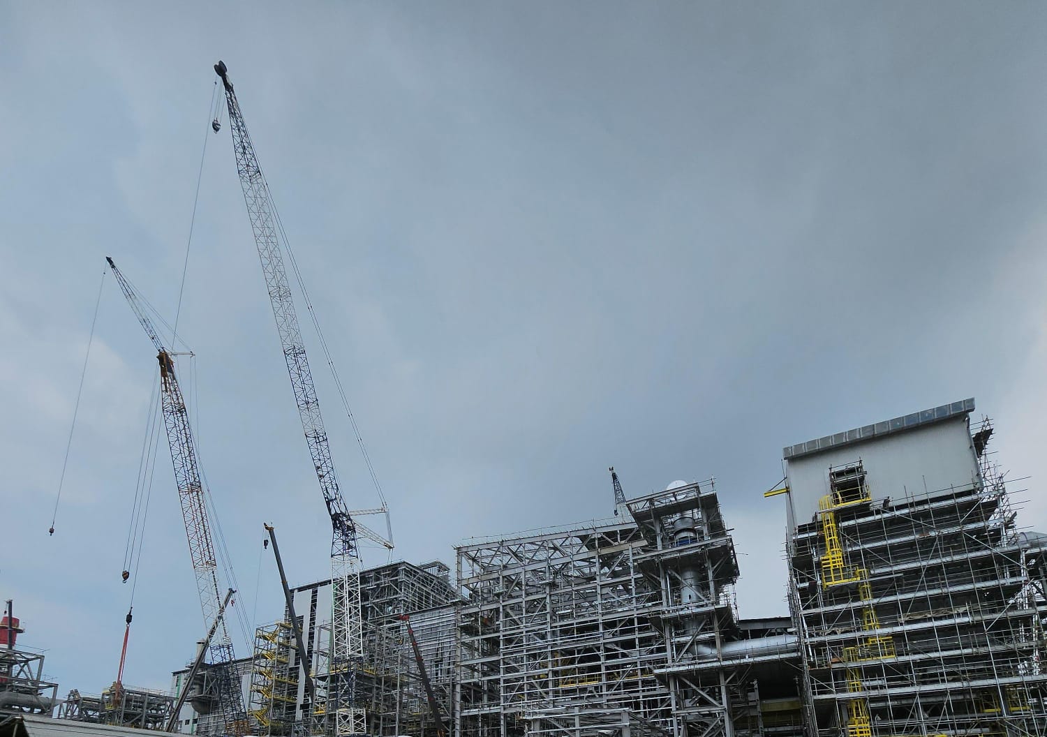 Smelter Freeport Gresik saat terjadi gempa