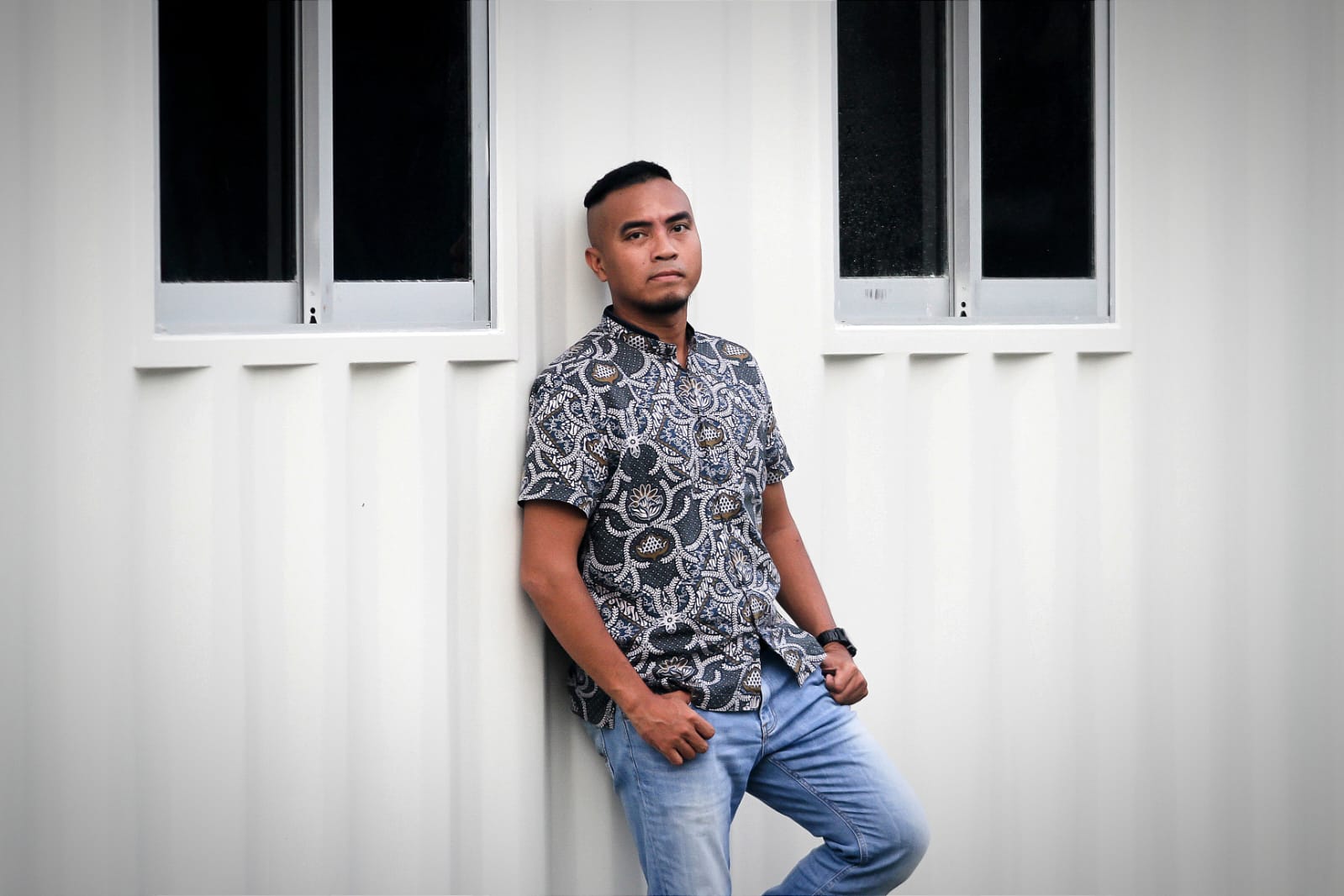 Dimas Rachman, salah satu pelatih dan penggemar sepak bolah Gresik.