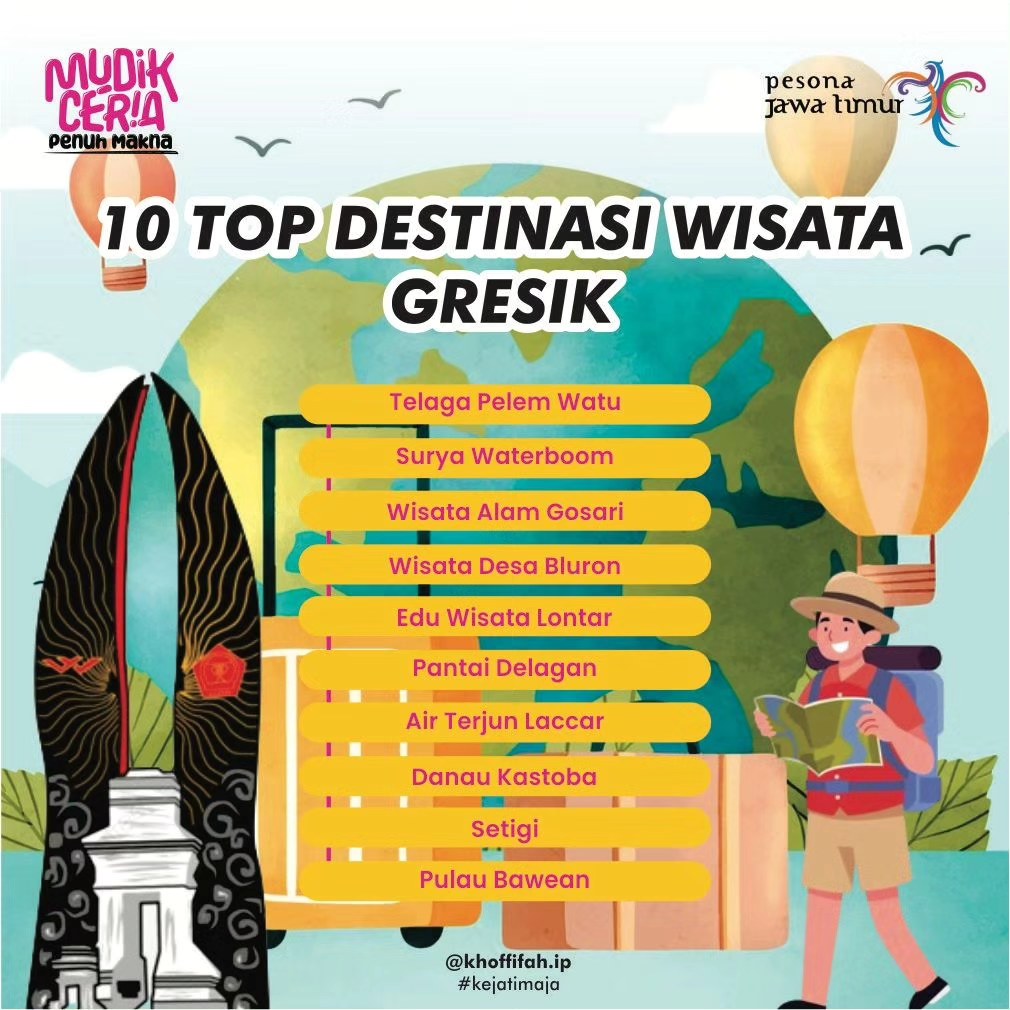 SERU: 10 top wisata yang direkomendasikan oleh Khofifah Indar Parawansa