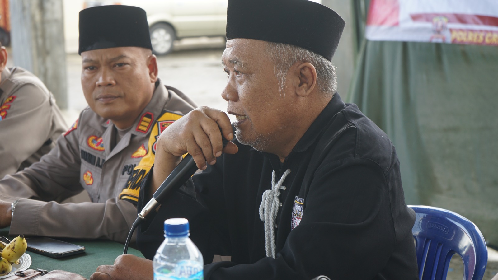 JALIN SINERGITAS: Jajaran Polres mengajak PSHT Gresik bersinergi menjaga Kamtibmas di Kabupaten Gresik.